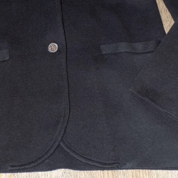 New w/$118 Tag J. Crew 100% Cotton Black Knit Blazer Size XS - Picture 5 of 9